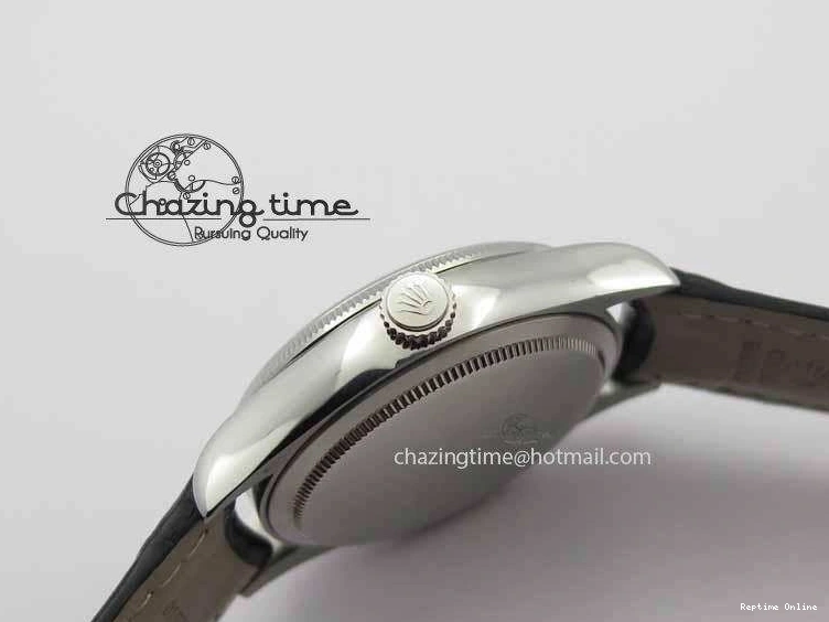 0217 Cellini Date VF Best Edition SS Black Dial Stick Markers On Black Leather Strap A Lightweight 3725